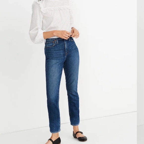 Madewell Denim - Madewell The High-Rise Slim Boyjean in Barksdale Wash Size 25